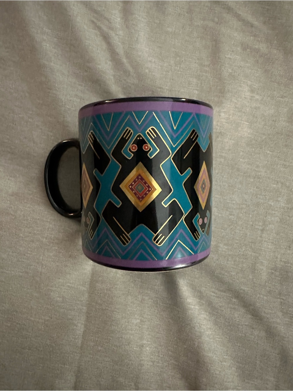 Vintage Laurel Burch Folkloric Frog Mug